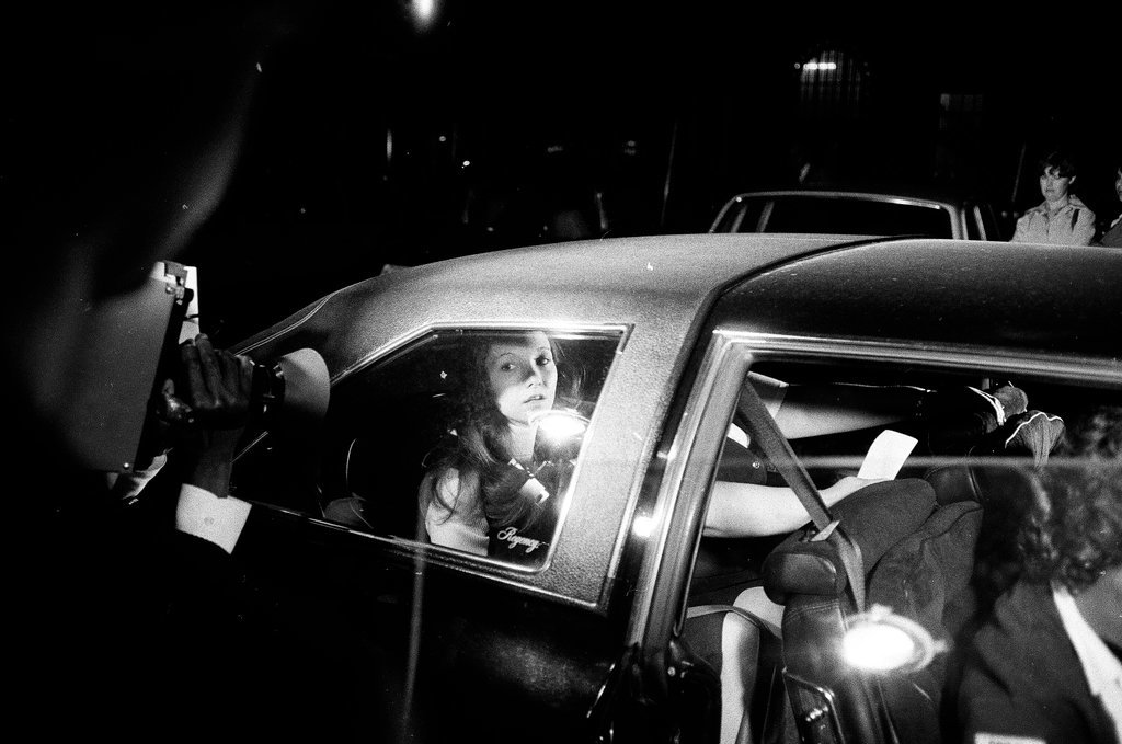 Patricia Columbo sitting in a car - Bob (Robert) Black for Chicago Sun-Times