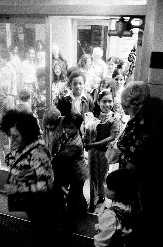 Children on the first day of school at Holy School - Chicago Sun-Times