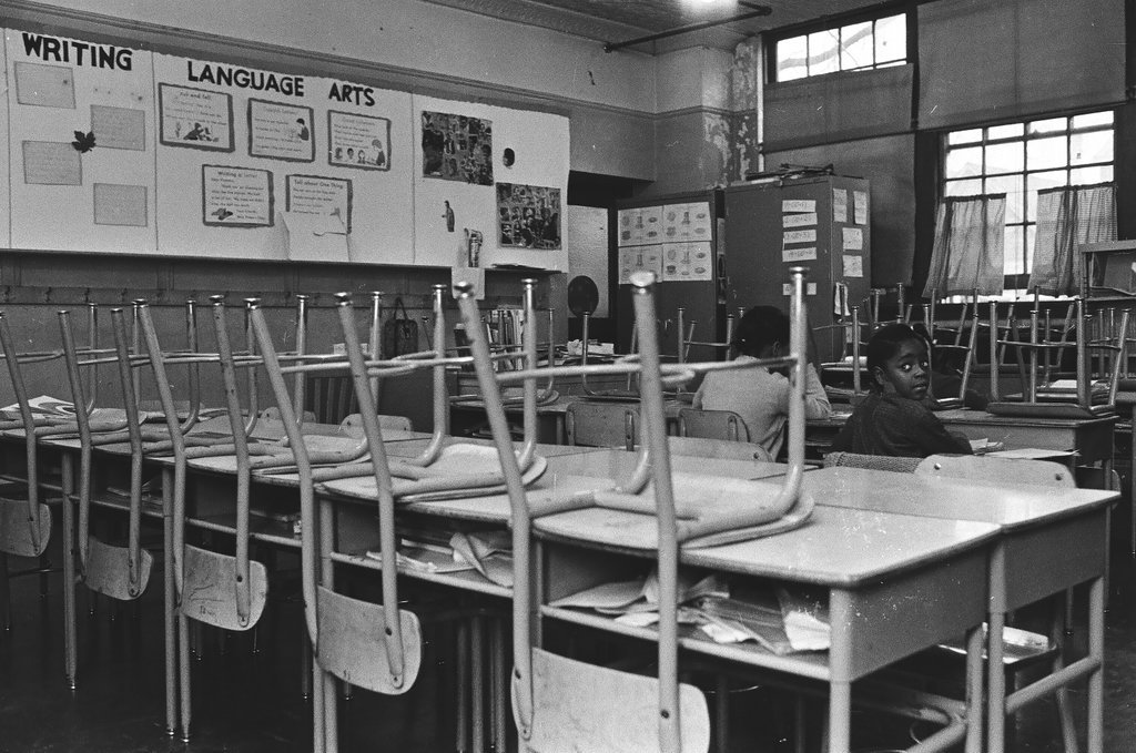 Deteriorating building conditions of Guggenheim Elementary School - Chicago Sun-Times