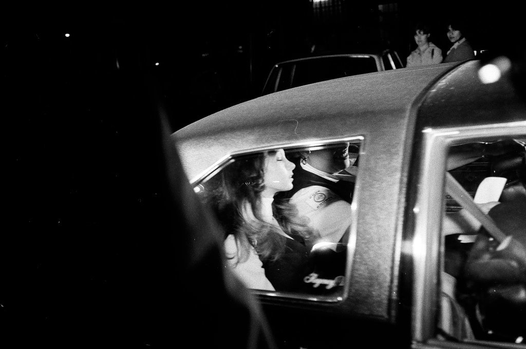 Patricia Columbo sitting in a car - Bob (Robert) Black for Chicago Sun-Times