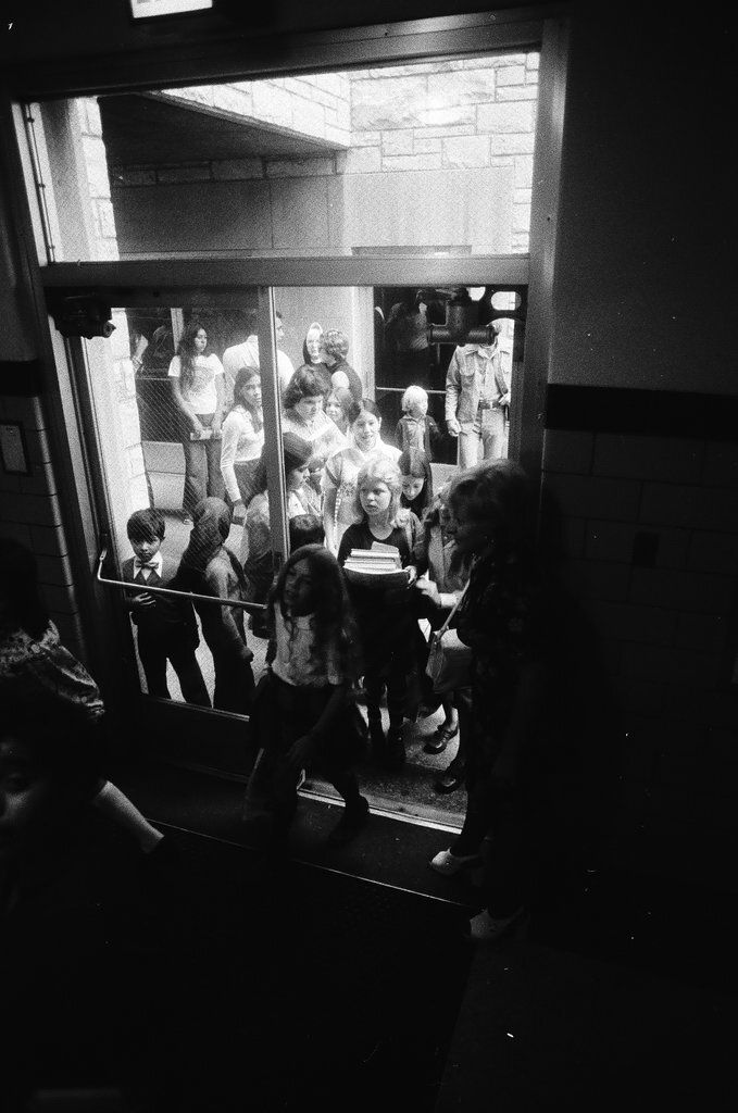 Children on the first day of school at Holy School - Chicago Sun-Times