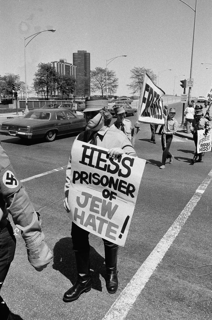 Nazi Party picketing German Consulate - Chicago Sun-Times