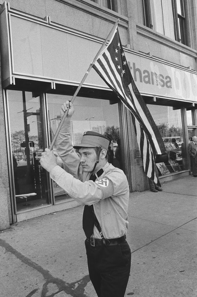 Nazi Party picketing German Consulate - Chicago Sun-Times