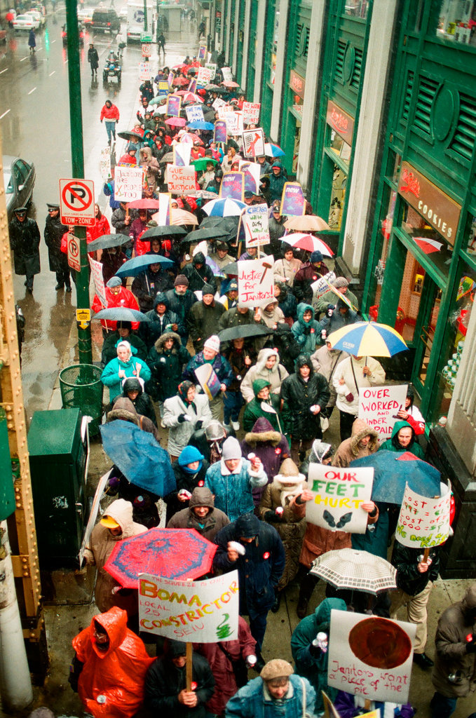 Janitors Rally - Brian Jackson for Chicago Sun-Times