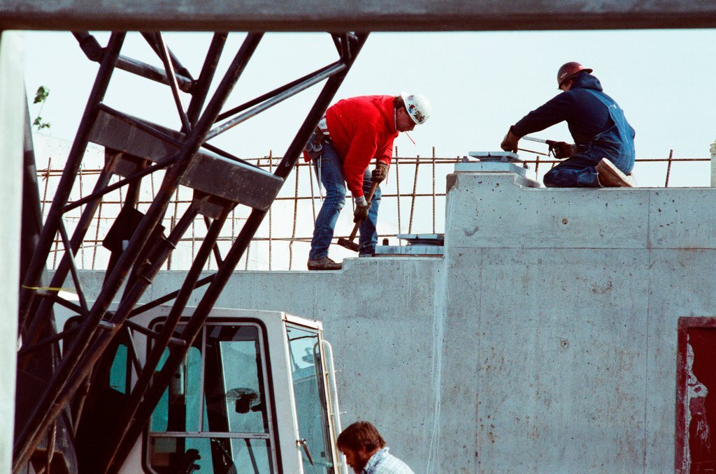 Construction of elevated train tracks to Midway Airport - Chicago Sun-Times
