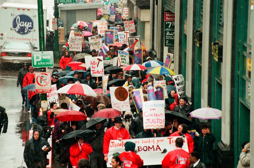 Janitors Rally - Brian Jackson for Chicago Sun-Times