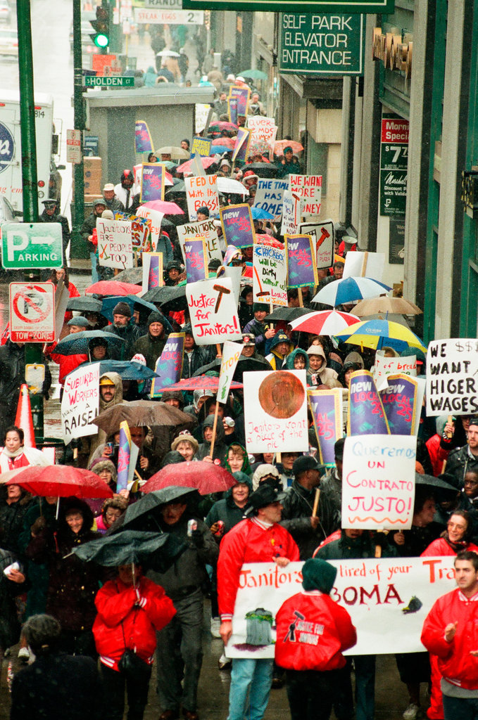 Janitors Rally - Brian Jackson for Chicago Sun-Times