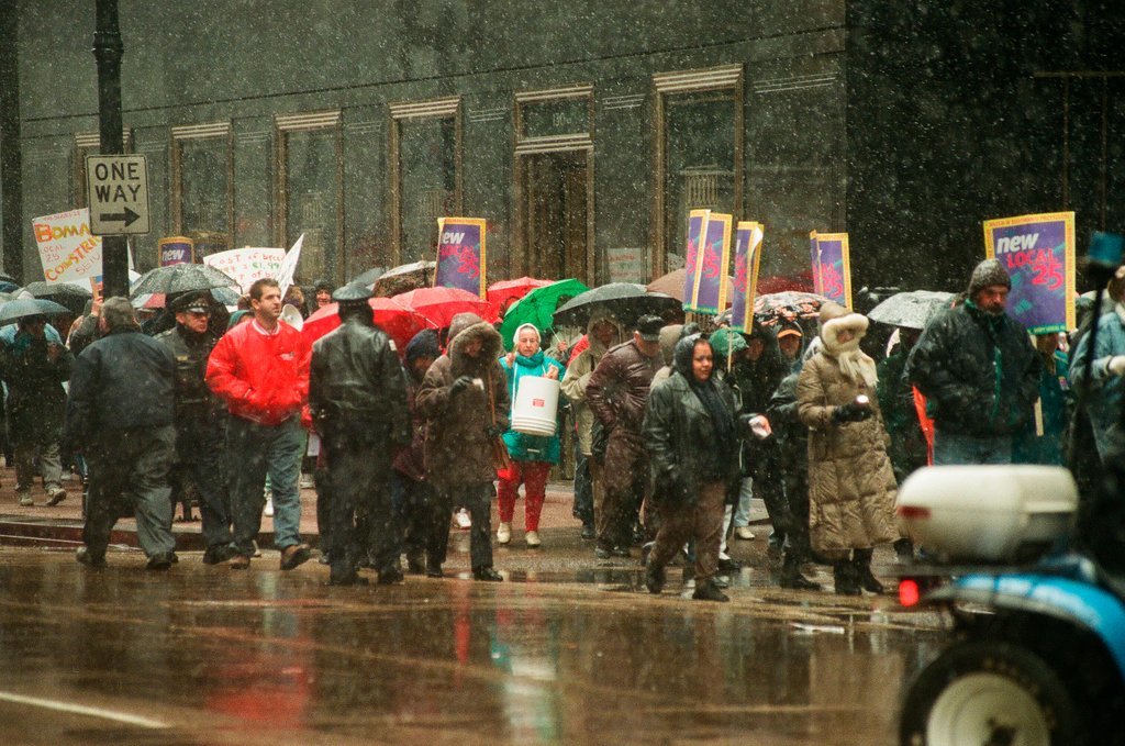 Janitors Rally - Brian Jackson for Chicago Sun-Times