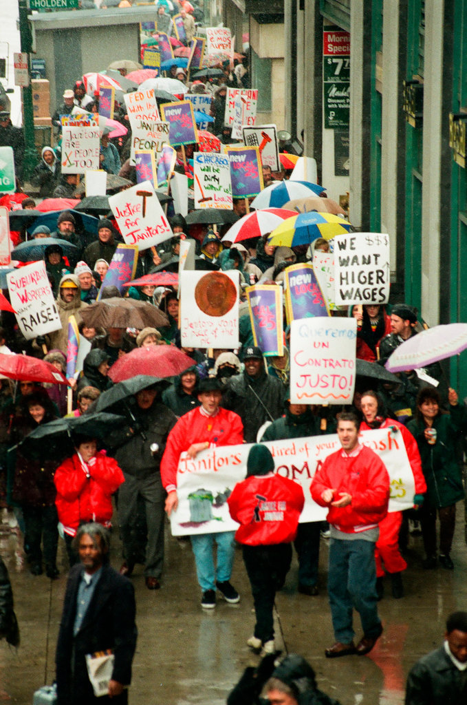Janitors Rally - Brian Jackson for Chicago Sun-Times