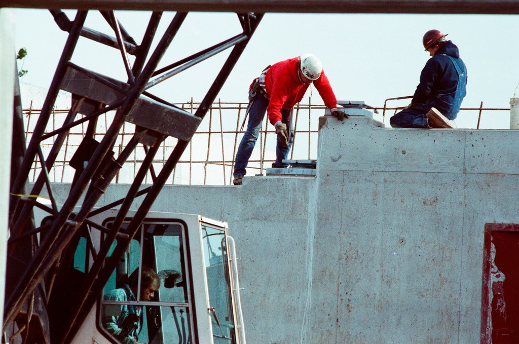 Construction of elevated train tracks to Midway Airport - Chicago Sun-Times