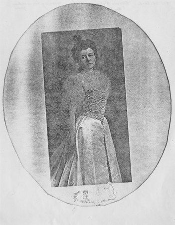 Photocopy of portrait of Florence Pullman Lowden in her wedding gown (Mrs. Frank Orren Lowden). - Unknown