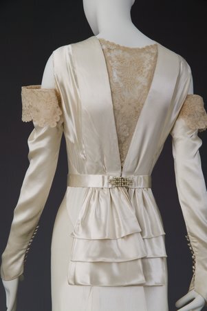 Wedding dress (back detail) - Madame Marguerite, Inc.