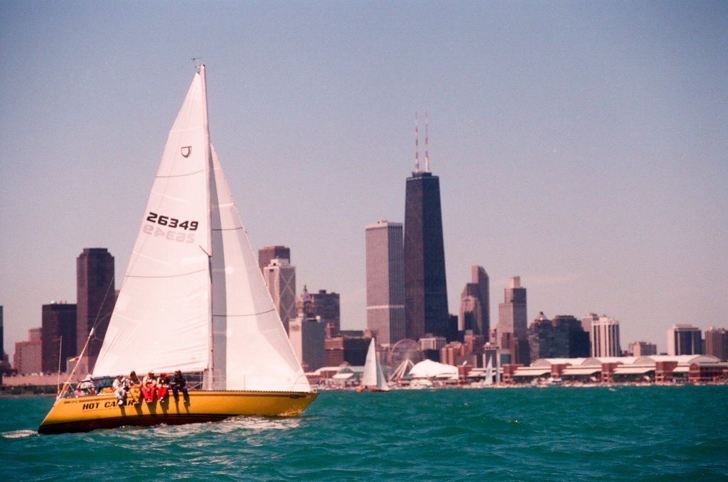 Sailboats beginning the Mackinac Island race - Chicago Sun-Times