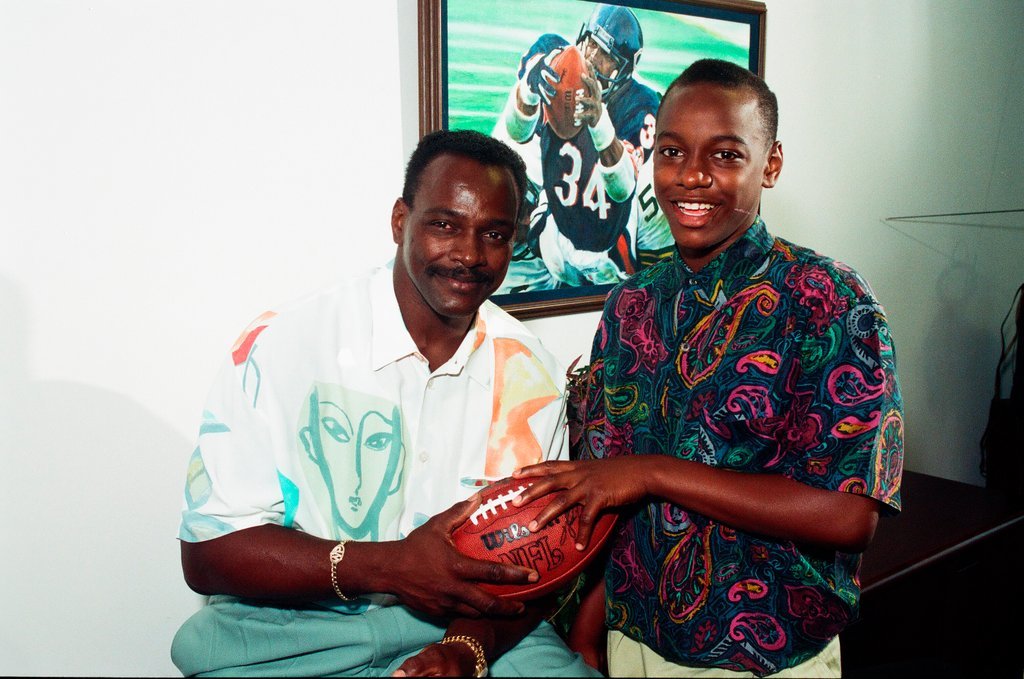 Walter Payton and son - Chicago Sun-Times