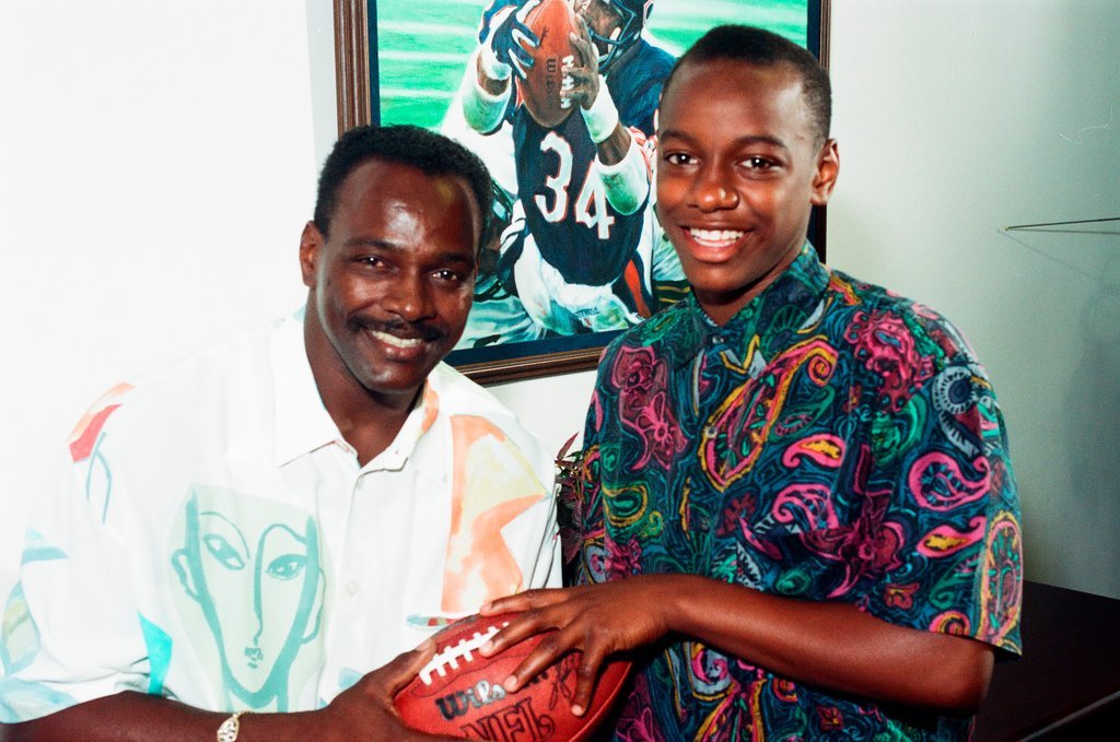 Walter Payton and son - Chicago Sun-Times