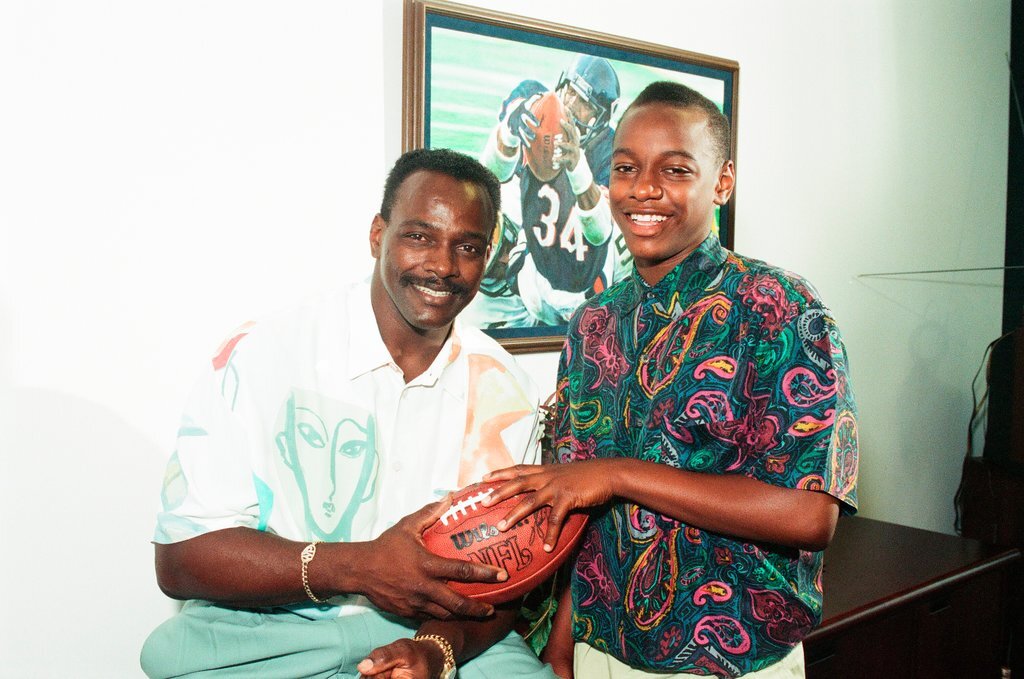 Walter Payton and son - Chicago Sun-Times