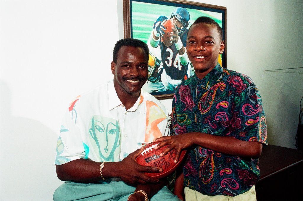 Walter Payton and son - Chicago Sun-Times
