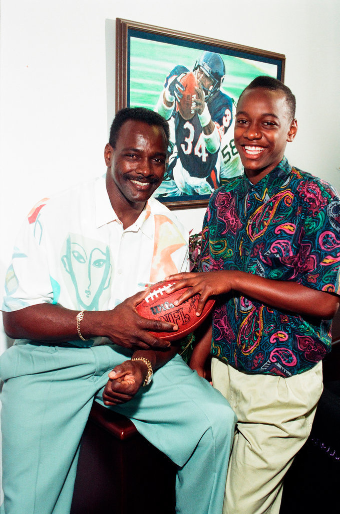 Walter Payton and son - Chicago Sun-Times