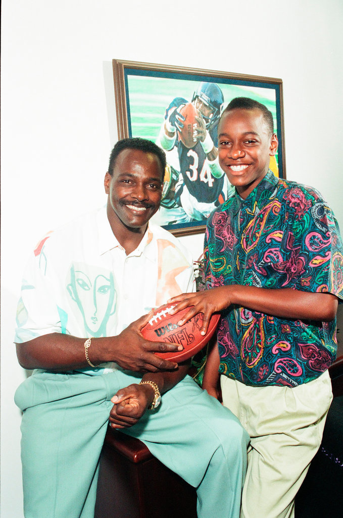 Walter Payton and son - Chicago Sun-Times