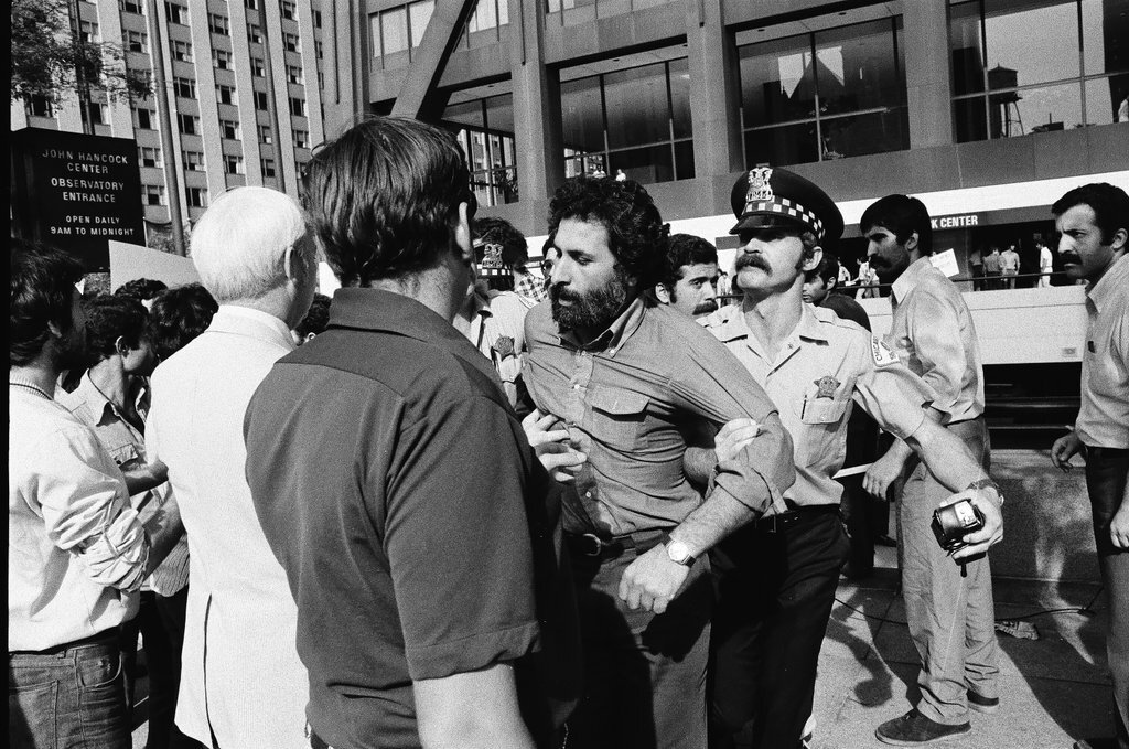 Iranian Student Association protest march - Chicago Sun-Times