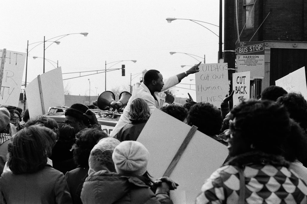 Cook County Hospital protest - Chicago Sun-Times