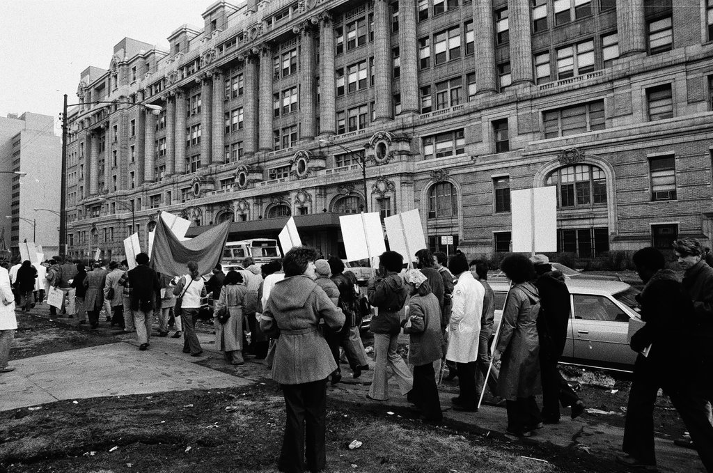Cook County Hospital protest - Chicago Sun-Times