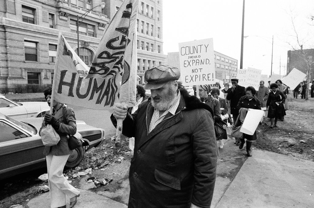 Cook County Hospital protest - Chicago Sun-Times