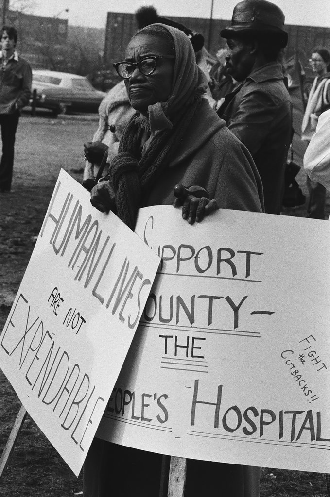 Cook County Hospital protest - Chicago Sun-Times