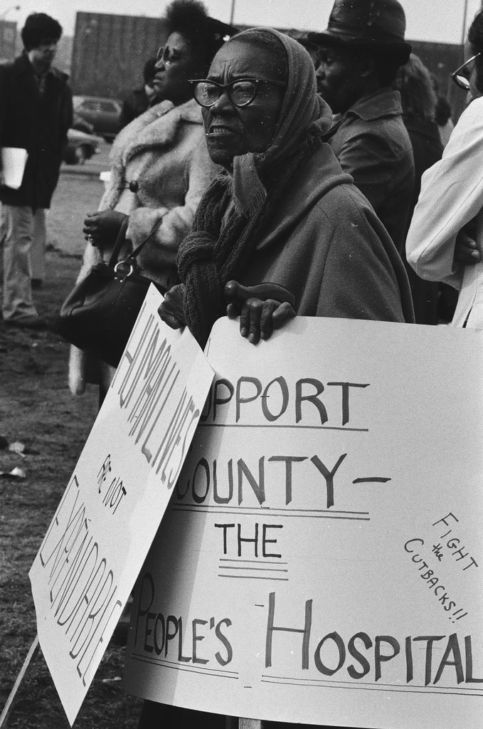 Cook County Hospital protest - Chicago Sun-Times