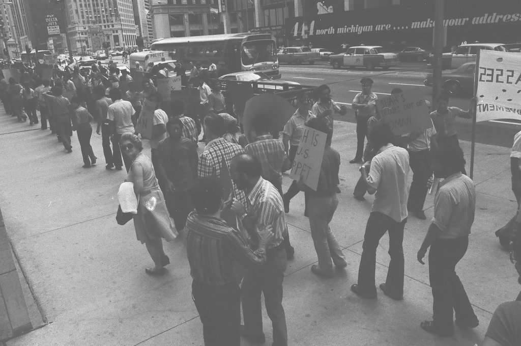 Iranian Student Association protest march - Chicago Sun-Times