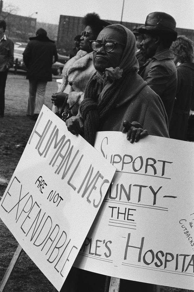 Cook County Hospital protest - Chicago Sun-Times