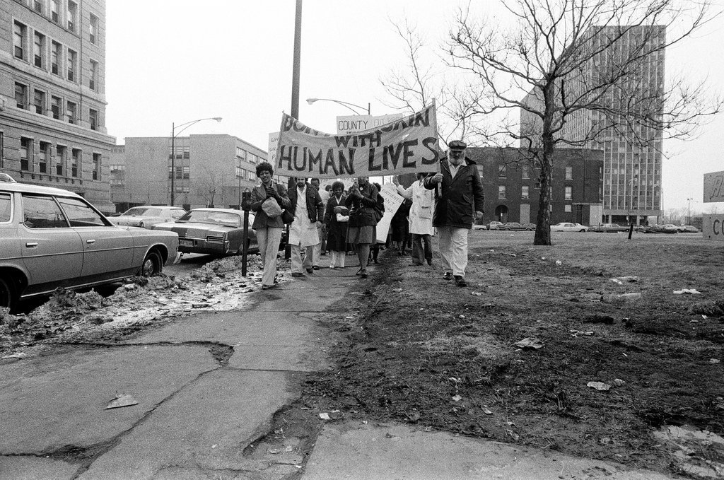Cook County Hospital protest - Chicago Sun-Times