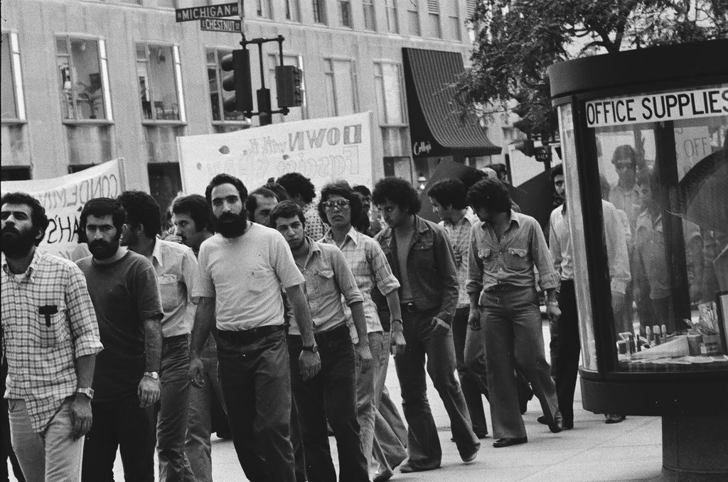 Iranian Student Association protest march - Chicago Sun-Times