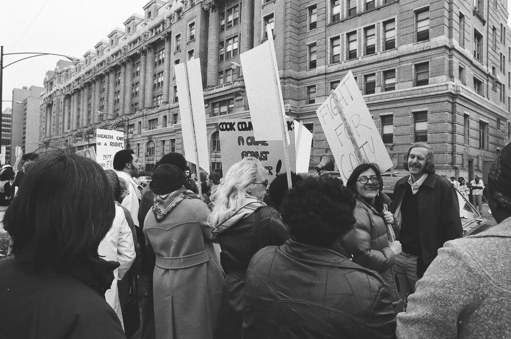 Cook County Hospital protest - Chicago Sun-Times
