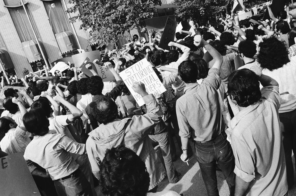 Iranian Student Association protest march - Chicago Sun-Times