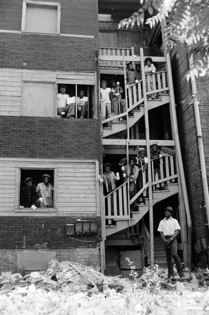 Students in Industrial Skill Center carpentry class - Chicago Sun-Times