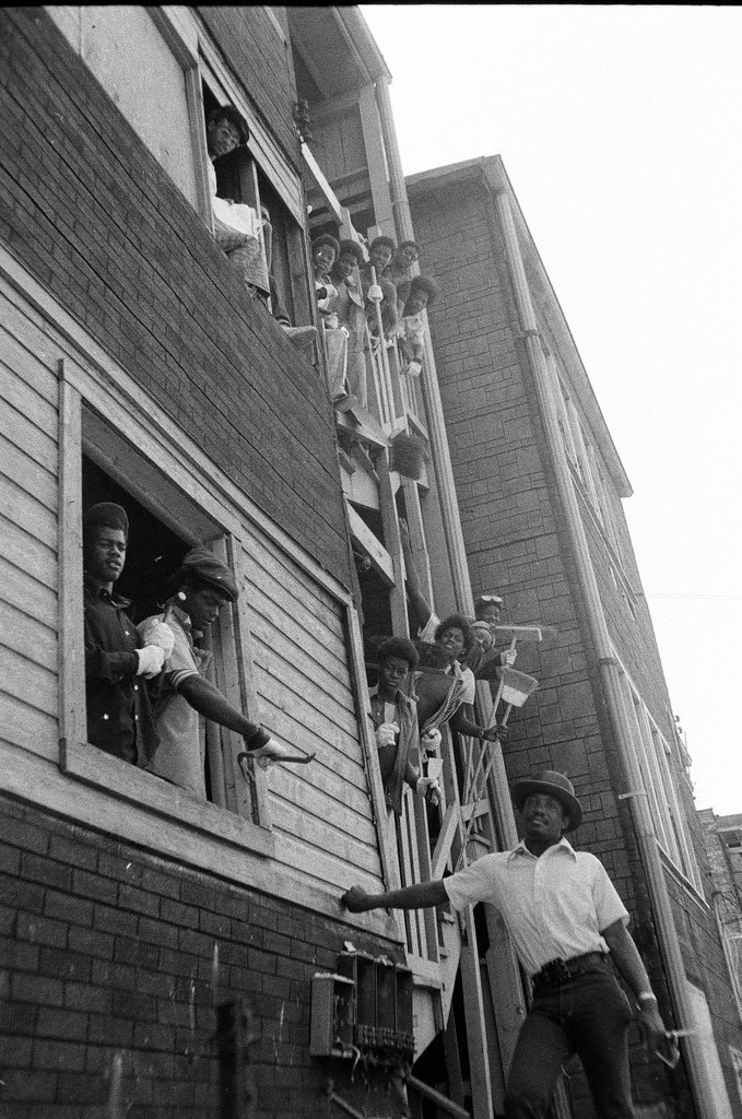 Students in Industrial Skill Center carpentry class - Chicago Sun-Times