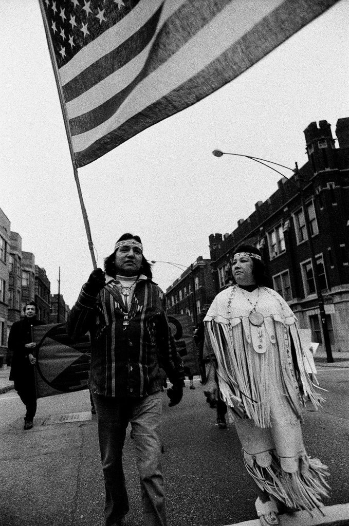 Native Americans march on Thanksgiving - Chicago Sun-Times