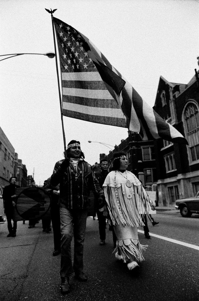 Native Americans march on Thanksgiving - Chicago Sun-Times