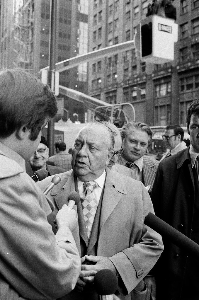 Mayor Richard J. Daley interviewed about forestry equipment - Chicago Sun-Times