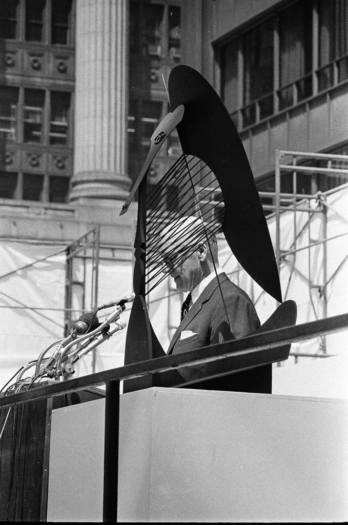 Groundbreaking ceremony for the Picasso sculpture at the Civic Center - Chicago Sun-Times