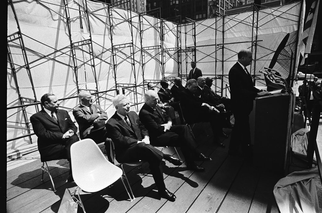 Groundbreaking ceremony for the Picasso sculpture at the Civic Center - Chicago Sun-Times
