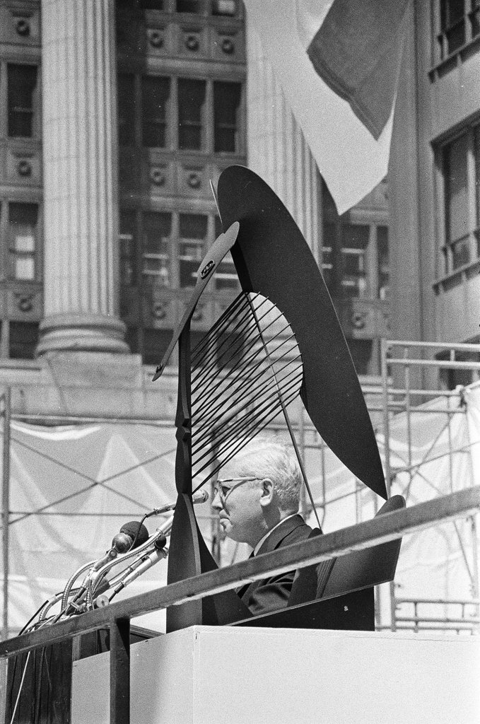 Groundbreaking ceremony for the Picasso sculpture at the Civic Center - Chicago Sun-Times