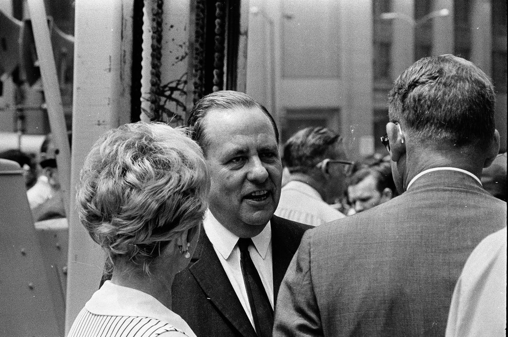 Groundbreaking ceremony for the Picasso sculpture at the Civic Center - Chicago Sun-Times