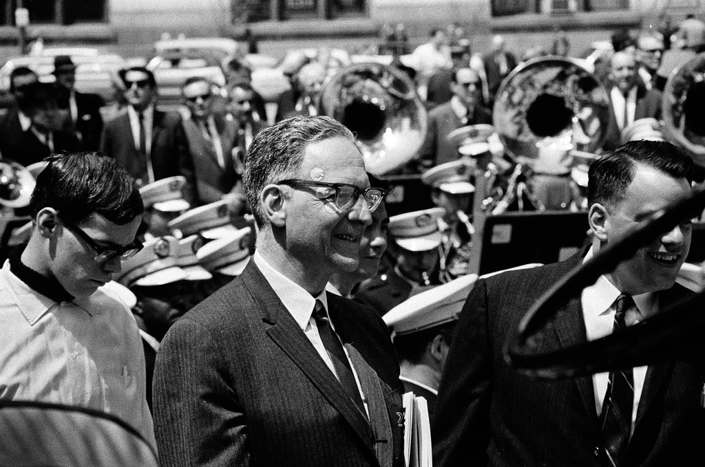 Groundbreaking ceremony for the Picasso sculpture at the Civic Center - Chicago Sun-Times