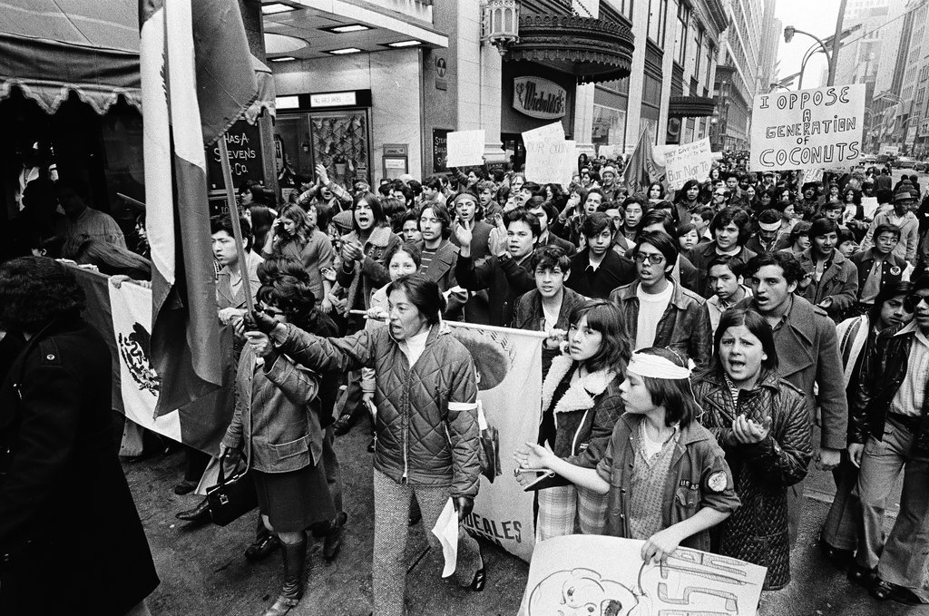 Protest march in support of a Spanish-speaking high school - Chicago Sun-Times