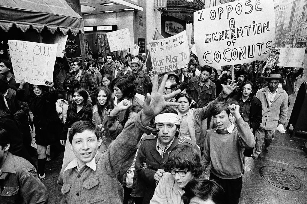Protest march in support of a Spanish-speaking high school - Chicago Sun-Times