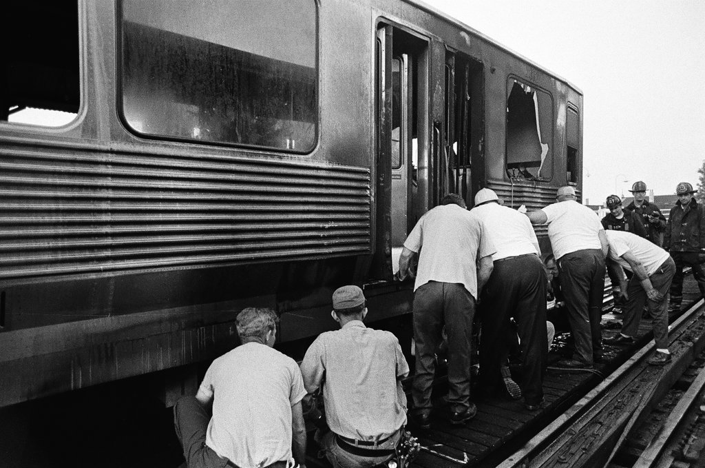 Elevated train accident at 21st Street and Hoyne Avenue - Chicago Sun-Times