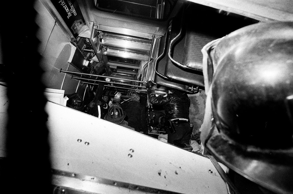 Aftermath of elevated train crash at Wabash Avenue and Lake Street - Chicago Sun-Times