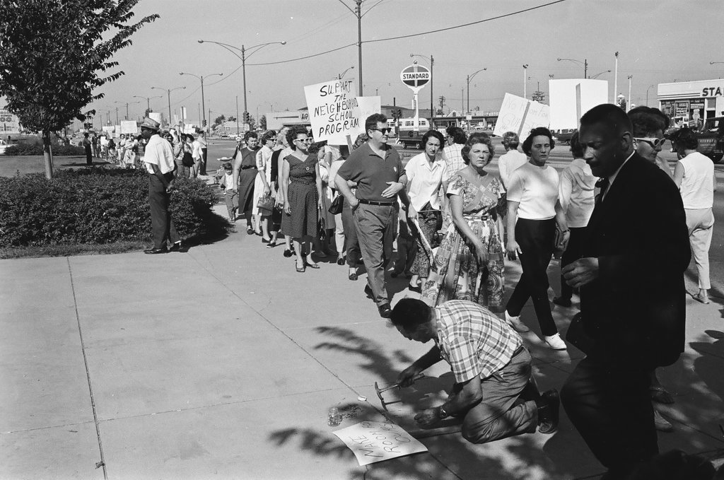 Bogan High School protest - Chicago Sun-Times